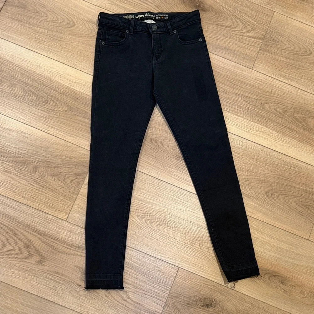 NWT Girls Gymboree Super Skinny Black Jeans Size 12 Slim